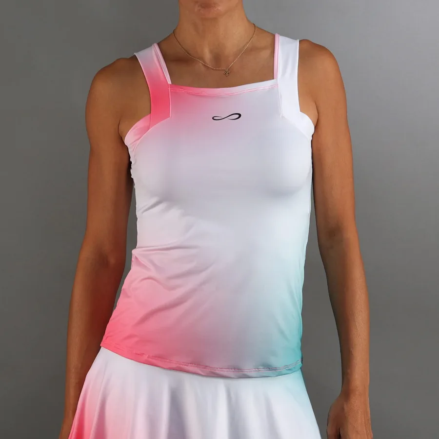 Endless Breeze Tank-Top Damen-Neonpink,Weiß