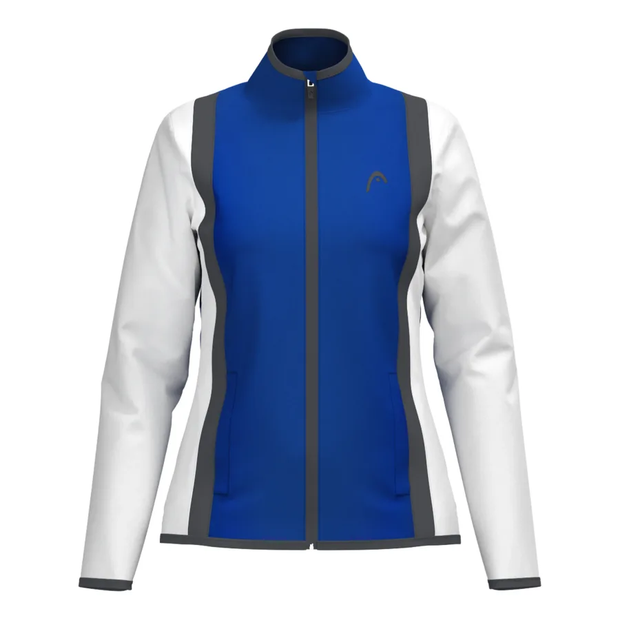 HEAD Club 25 Jacket Women Trainingsjacke Damen-Blau,Weiß