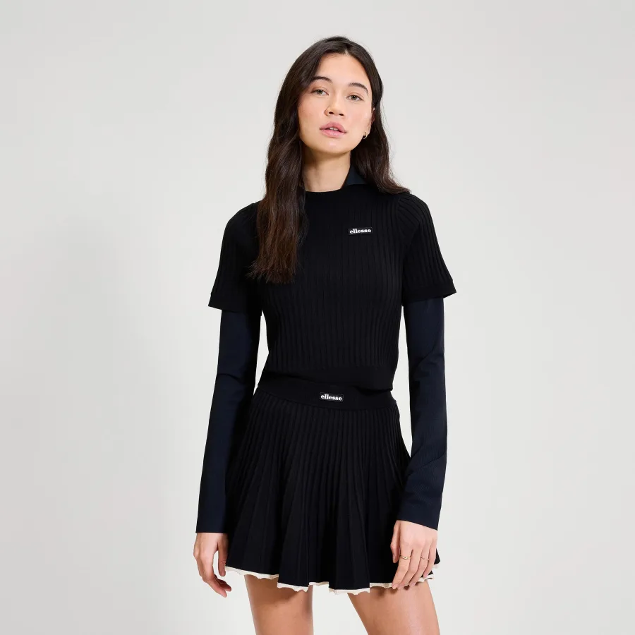 Ellesse The Court T-Shirt Damen - schwarz
