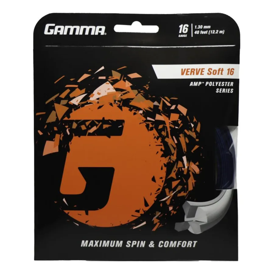 Gamma Verve Soft Saitenset 12,2m-Schwarz,Blau