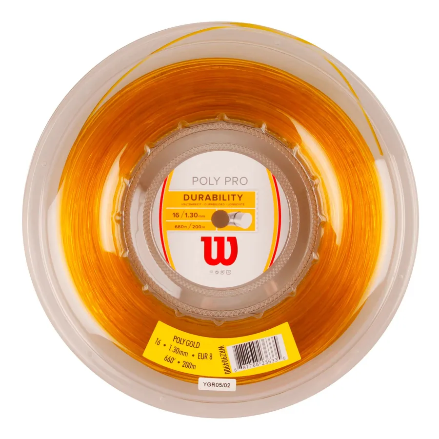 Wilson Poly Saitenrolle 200m-Gold