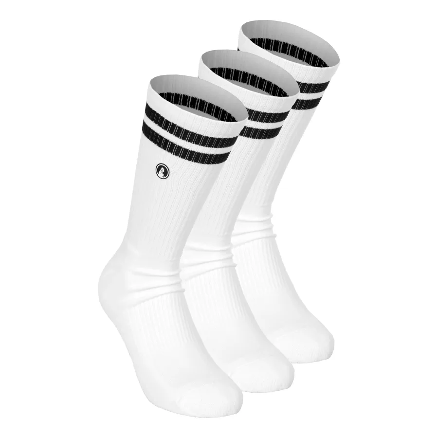 Quiet Please Quiet Please College Tennissocken 3er Pack - Weiß