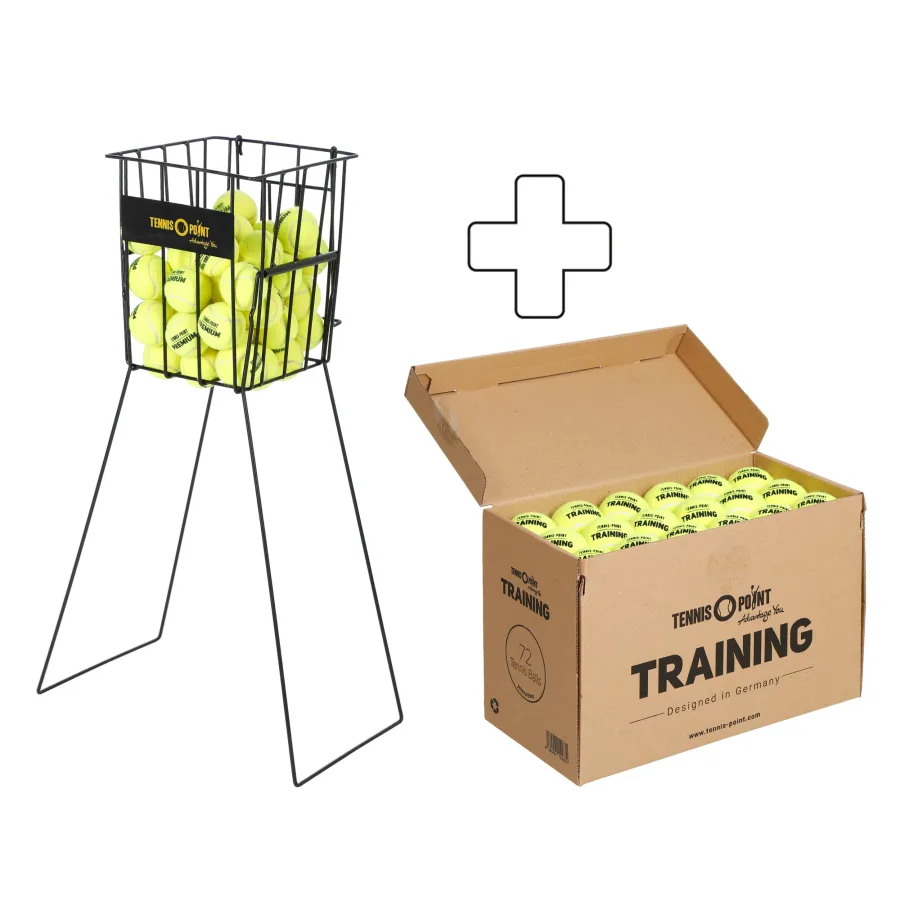 Tennis-Point Tennis - Point 72er Box Training plus Ballkorb