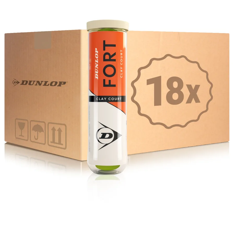 Dunlop Dunlop 18x 4er Dose Fort Clay Court