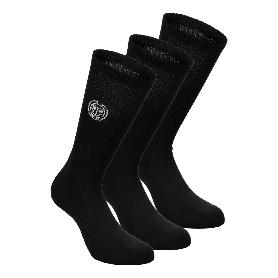 BIDI BADU BIDI BADU Don Carlito Crew Move Tennissocken 3er Pack - Schwarz, Weiß