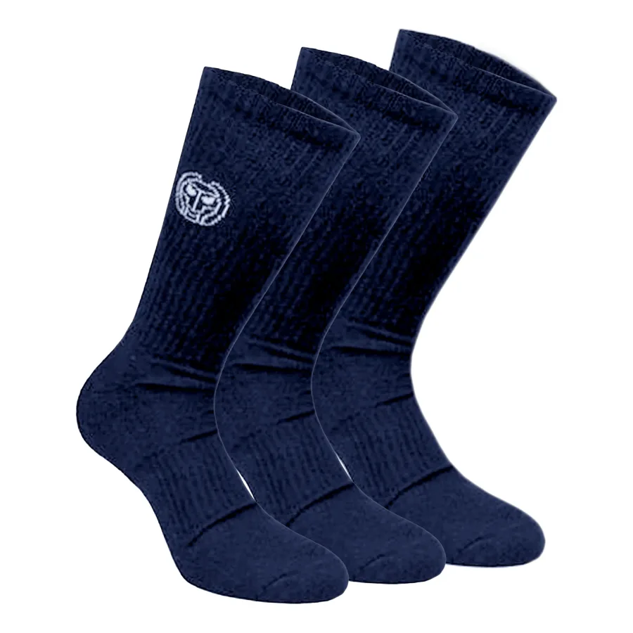 BIDI BADU BIDI BADU Don Carlito Crew Move Tennissocken 3er Pack - Dunkelblau, Weiß