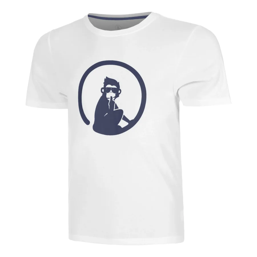 Quiet Please Quiet Please Trainings T - Shirt Herren Weiß, Dunkelblau