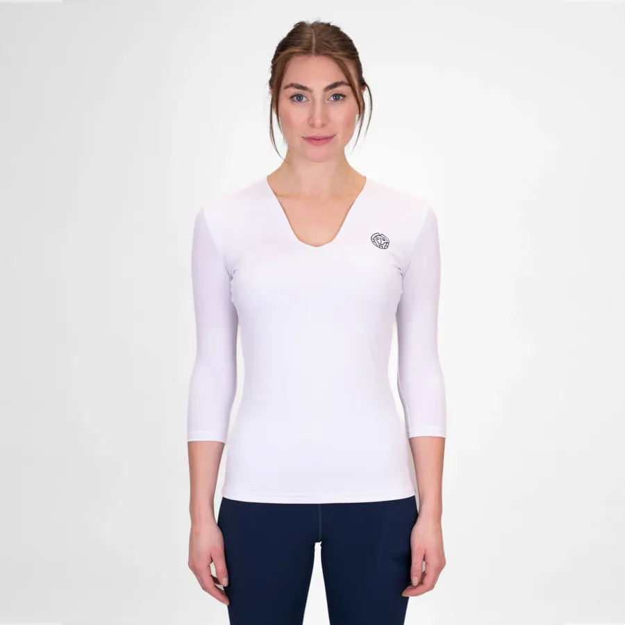 BIDI BADU BIDI BADU Crew V - Neck Longsleeve Damen Weiß