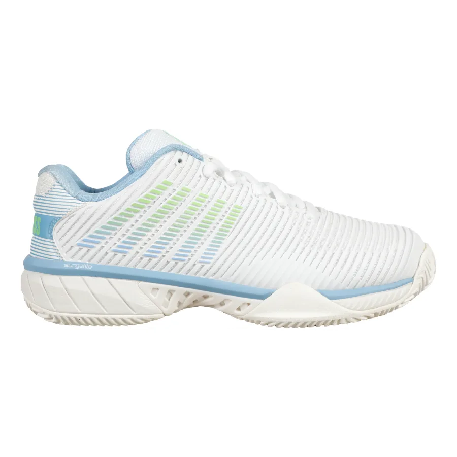 K-Swiss K - Swiss Hypercourt Express 2 Sandplatzschuh Damen Weiß, Hellblau