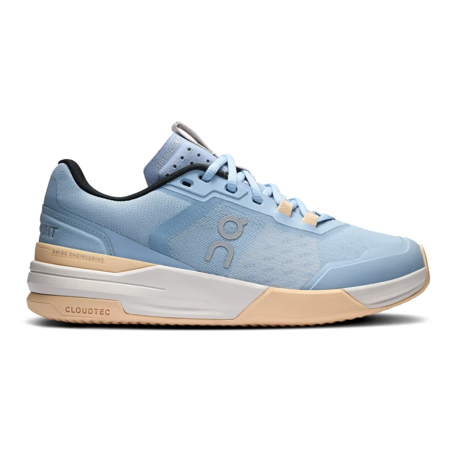 On On The Roger Advantage Pro Sandplatzschuh Damen - Hellblau, Apricot