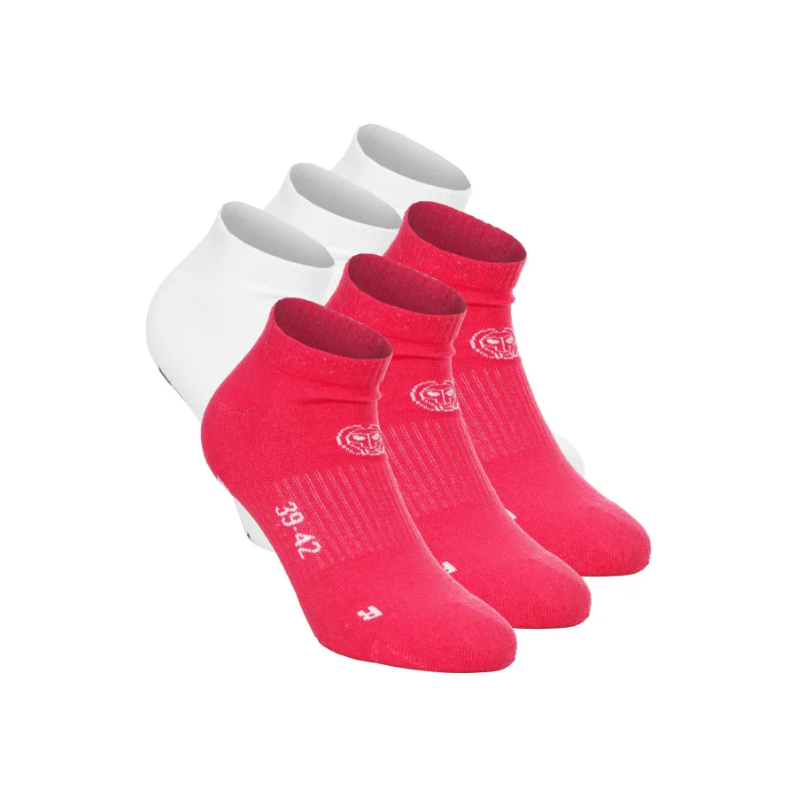 BIDI BADU BIDI BADU No Party XXL Show Move Tennissocken - Pink, Weiß