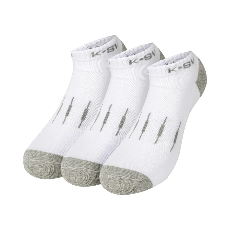 K-Swiss K - Swiss Tennissocken 3er Pack Damen Weiß, Hellgrau