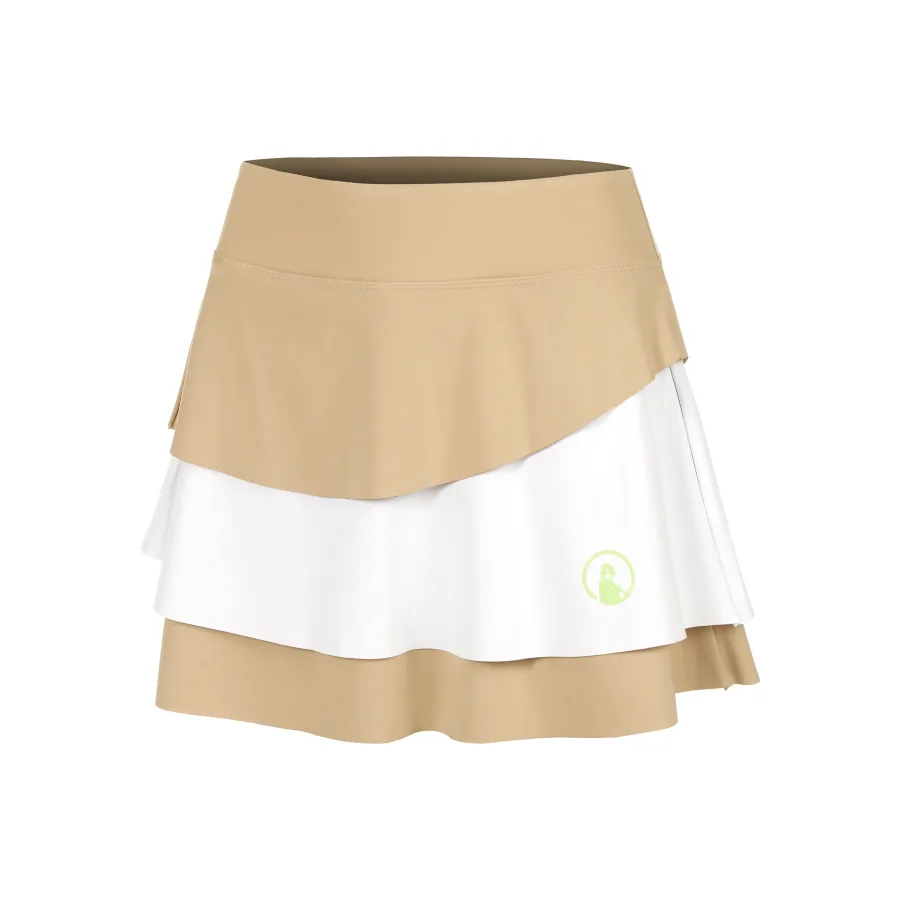 Quiet Please Quiet Please Wild Flounce Rock Damen - Beige, Weiß