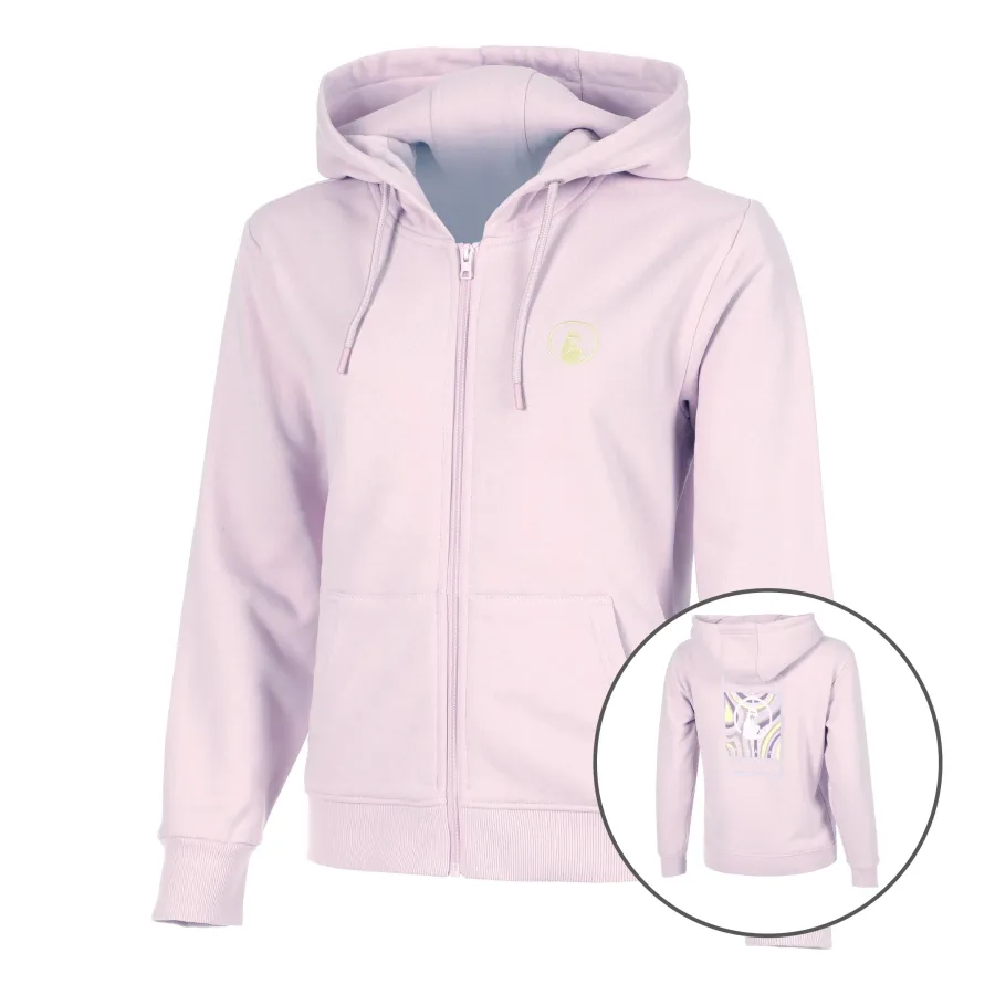Quiet Please Quiet Please Mind Taped Zip Sweatjacke Damen - Flieder, Neongrün