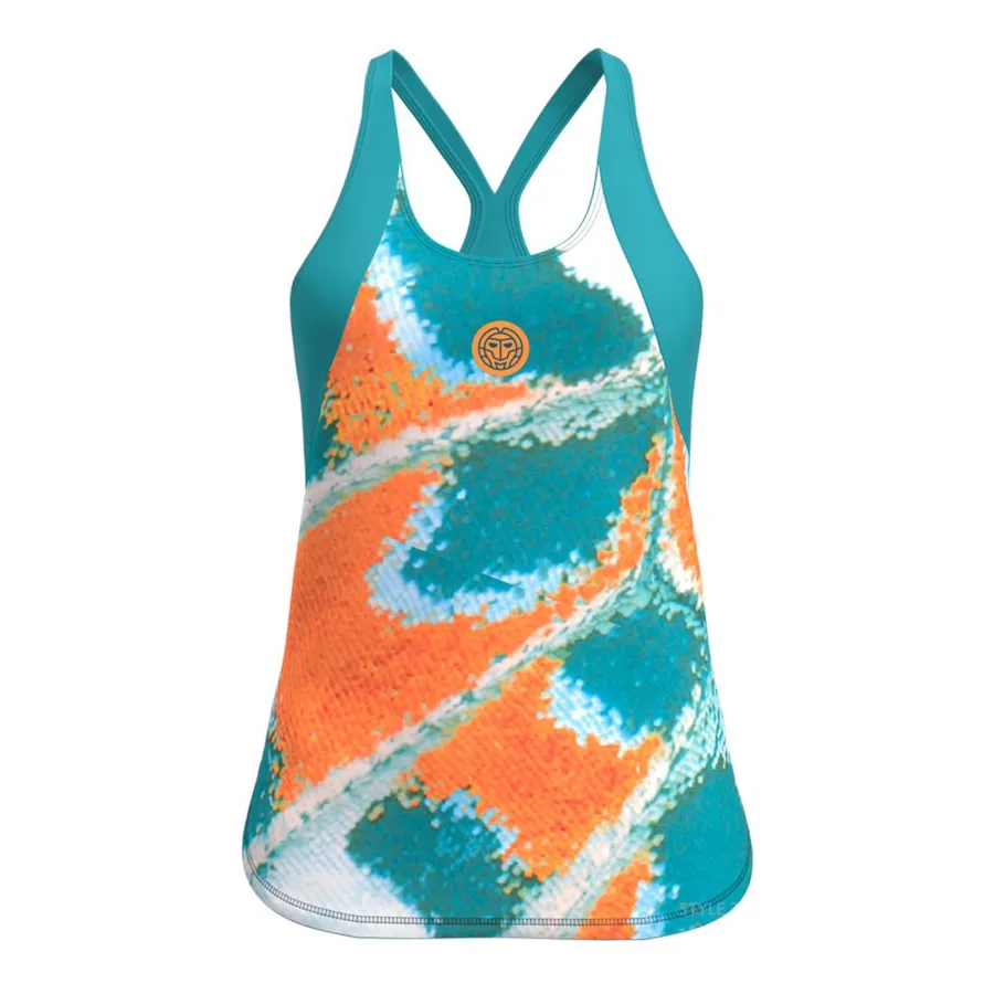 BIDI BADU BIDI BADU Melbourne 2025 Tank - Top Damen Petrol, Orange