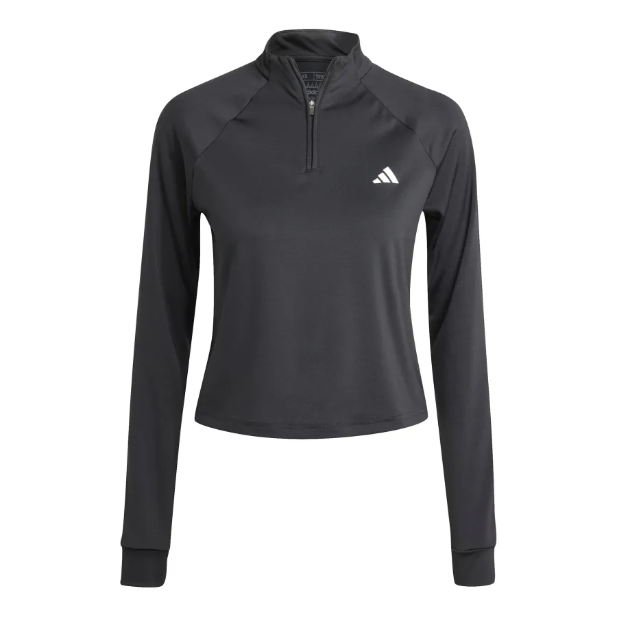adidas adidas Essentials 1/4 Zip Longsleeve Damen - Schwarz