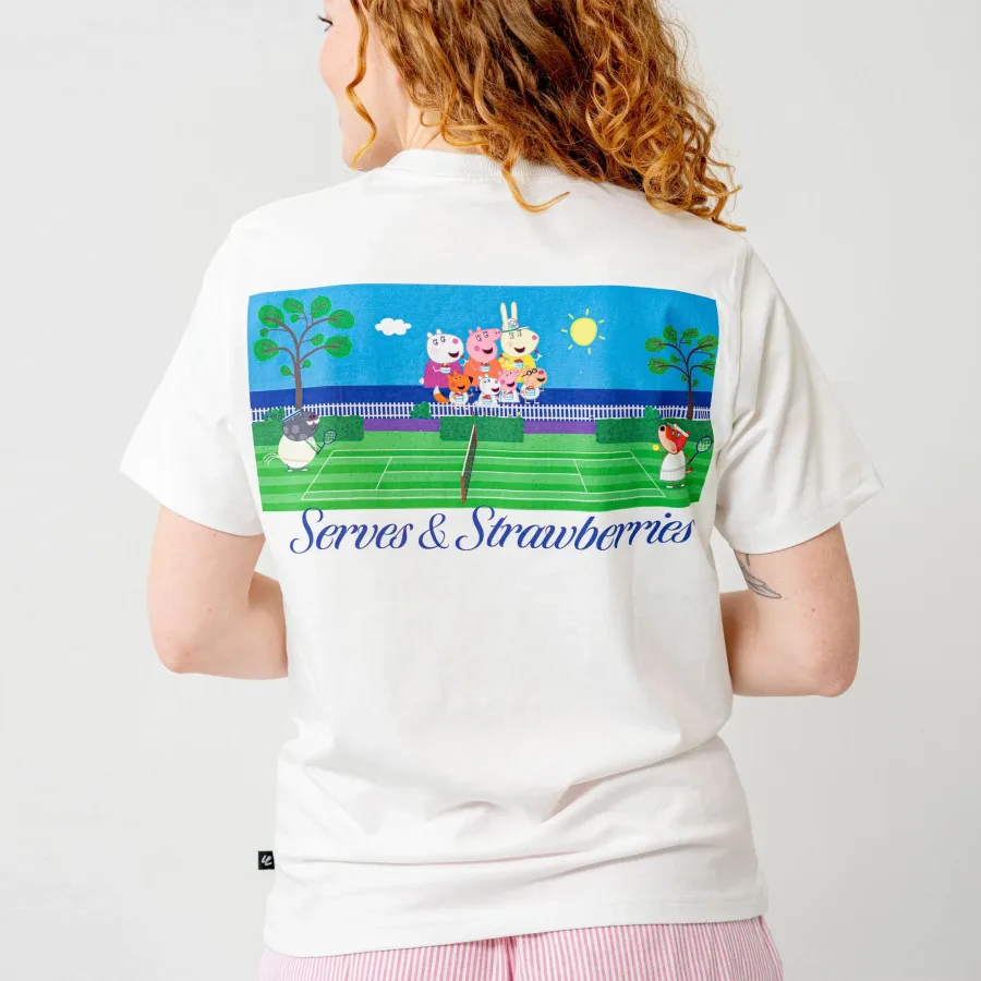 Lobster & Lemonade Lobster & Lemonade Peppa Pig Serves Strawberries – '94 Campus T - Shirt Unisex
