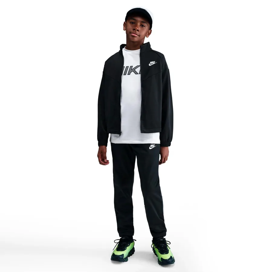 Nike Dri-Fit Full-Zip Trainingsanzug - schwarz, weiß