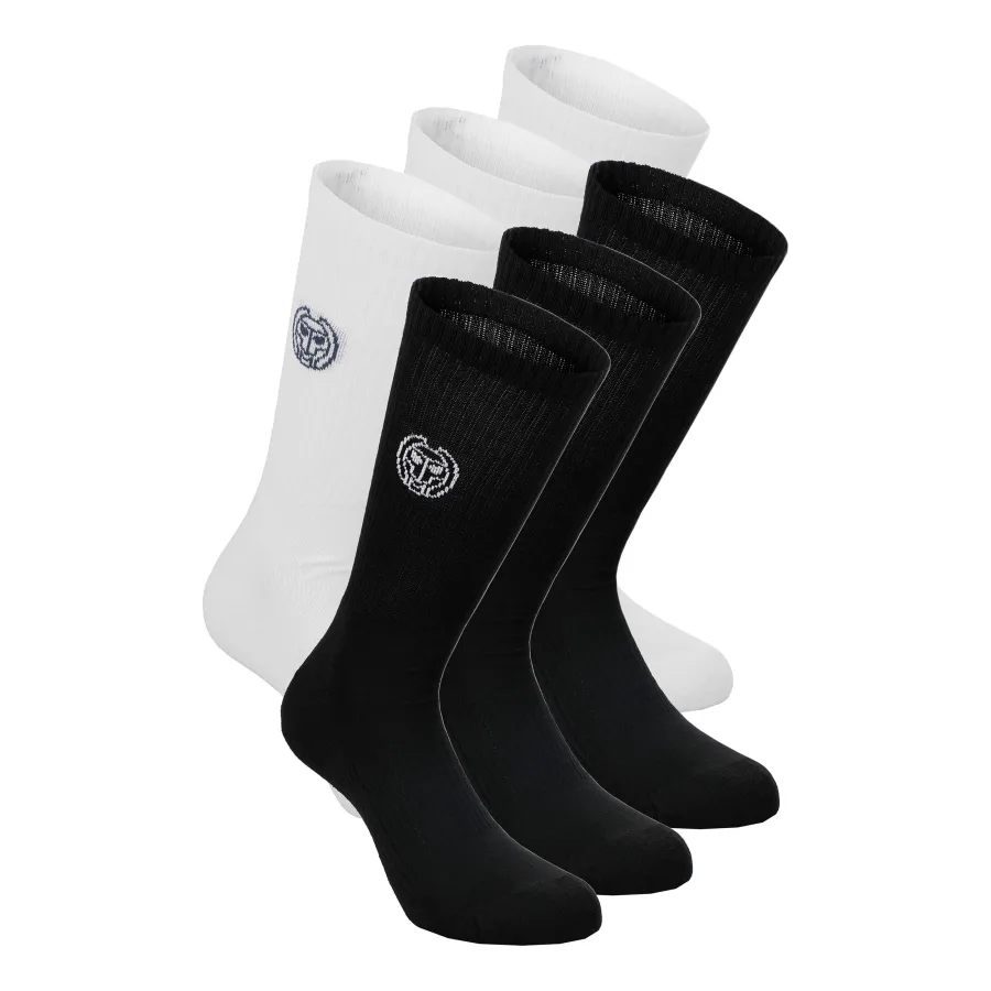 BIDI BADU BIDI BADU Don Carlito XXL Crew Move Sportsocken 6er Pack - Schwarz, Weiß