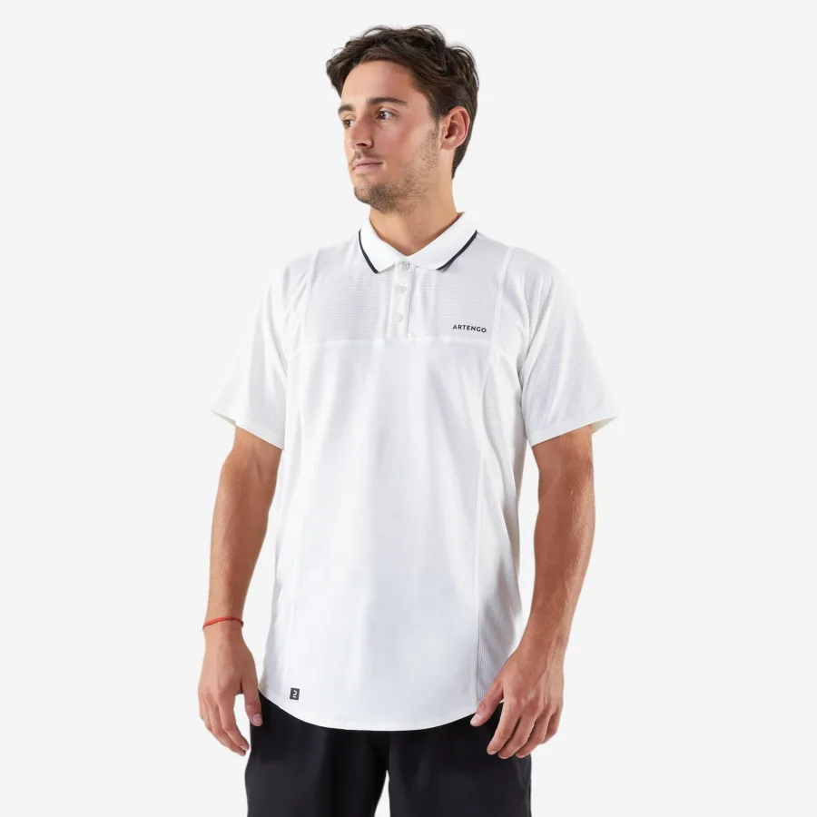 KUIKMA Herren Tennis Poloshirt ‒ DRY weiss