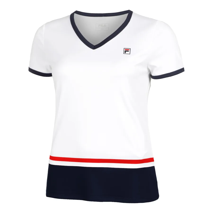 FILA Fila Elisabeth T - Shirt Damen Weiß, Dunkelblau