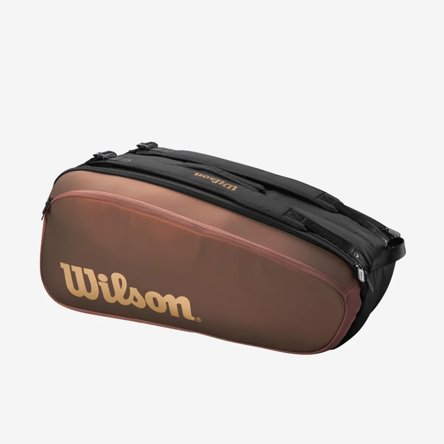 Wilson Tennistasche - Super Tour Pro Staff 9er thermoisolierend braun/schwarz