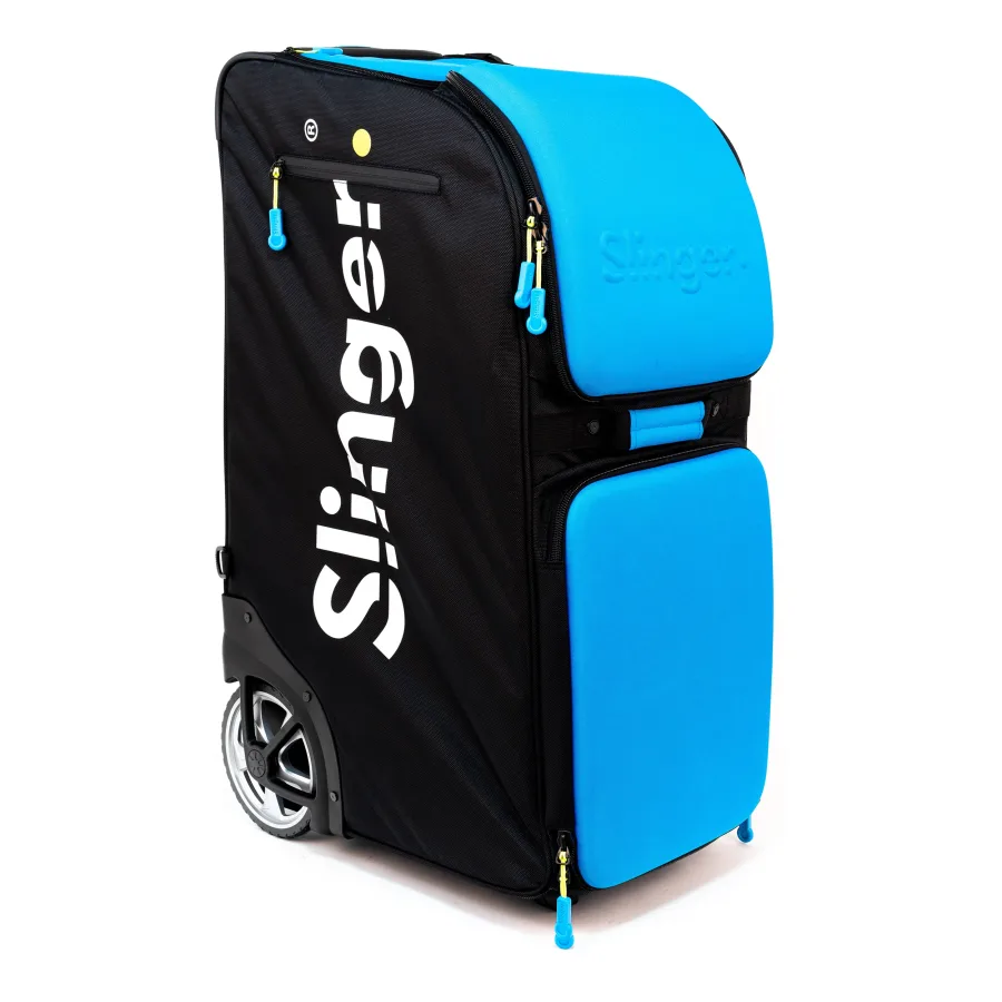 Slinger Slinger Tennis Tournament Pack Ballmaschine - blau, schwarz