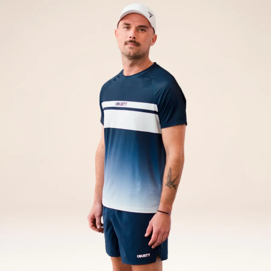 COURT7 COURT7 Performance Gradient Stripe T - Shirt Herren