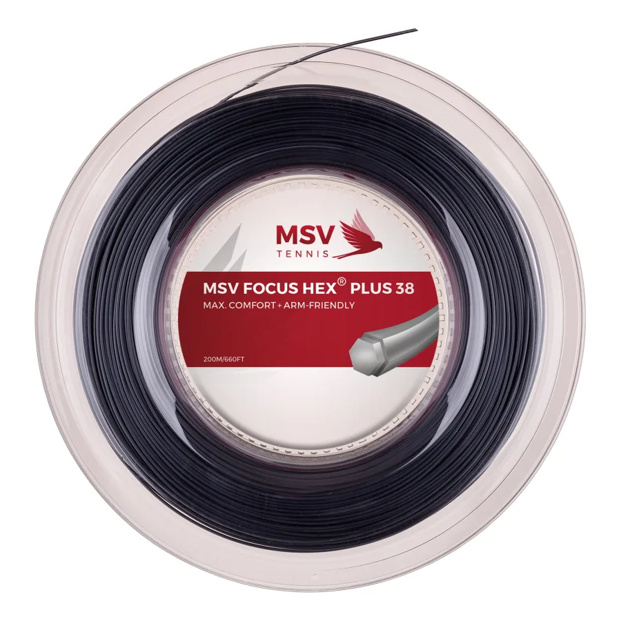 MSV MSV Focus - HEX Plus 38 Saitenrolle 200m Schwarz