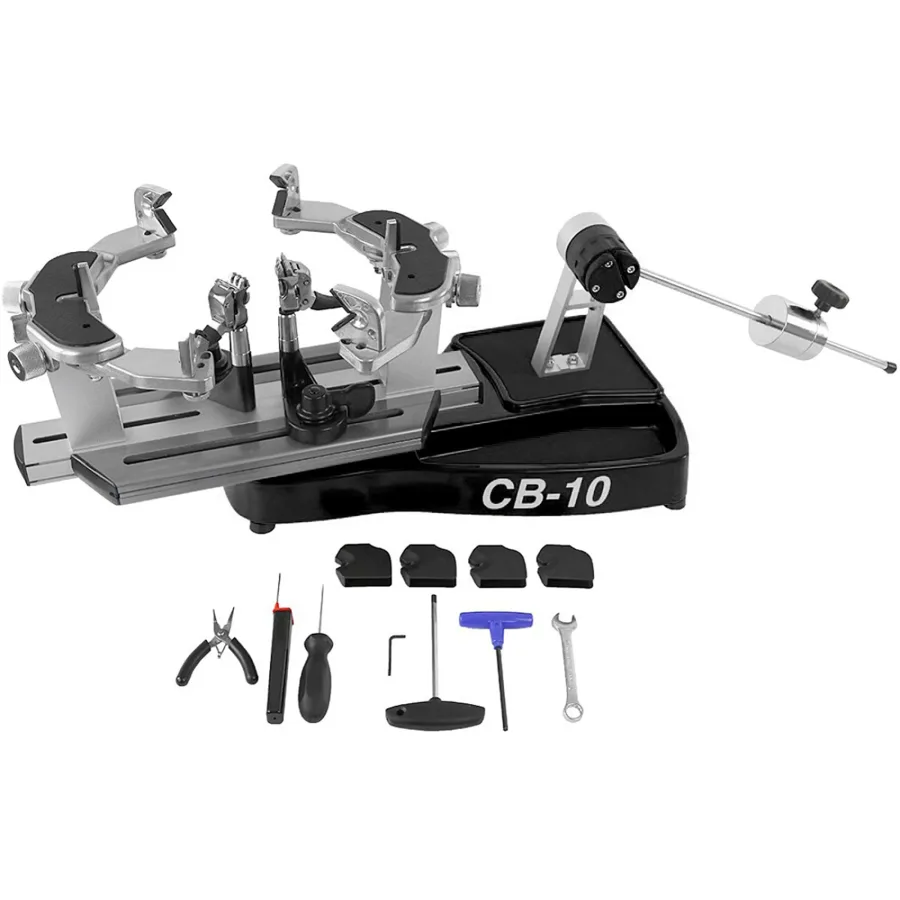 Tennis-Point Tennis - Point Pro Plus CB10 Besaitungsmaschine Schwarz, Silber