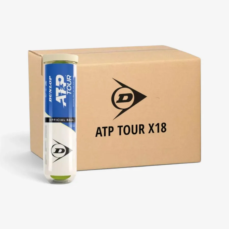 Dunlop Tennisbälle - ATP Tour 18 Dosen à 4 Bälle gelb