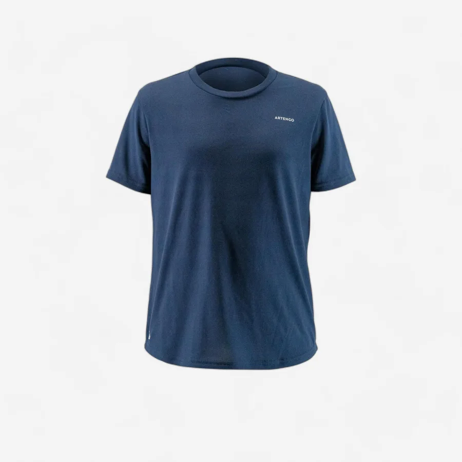 KUIKMA Kinder Tennis T-Shirt - TTS 100 JR Club marineblau