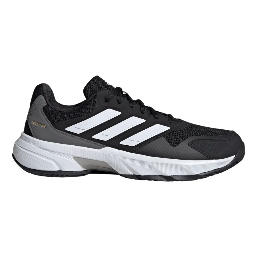 adidas CourtJam Control 3 Sandplatzschuh Herren - schwarz, weiß