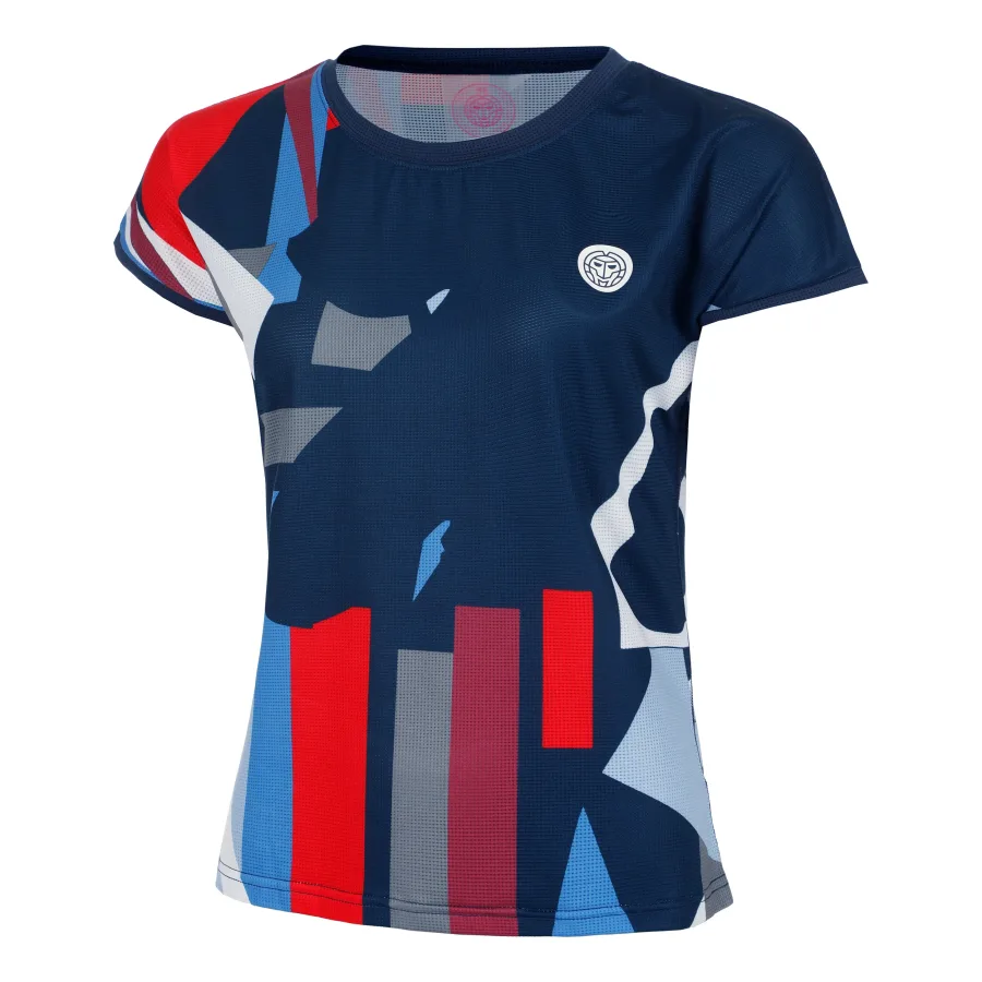 BIDI BADU BIDI BADU New York 2024 T - Shirt Damen Dunkelblau, Mehrfarbig