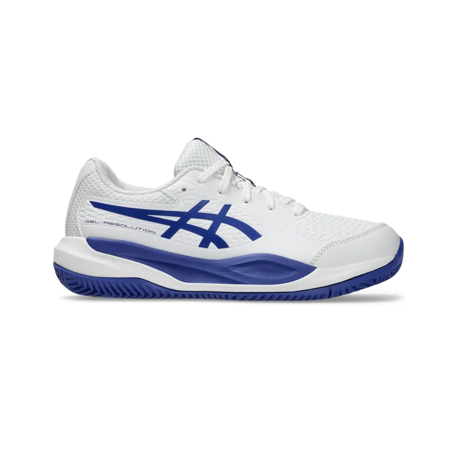 ASICS Gel-Resolution X Sandplatzschuh Kinder - weiß, dunkelblau