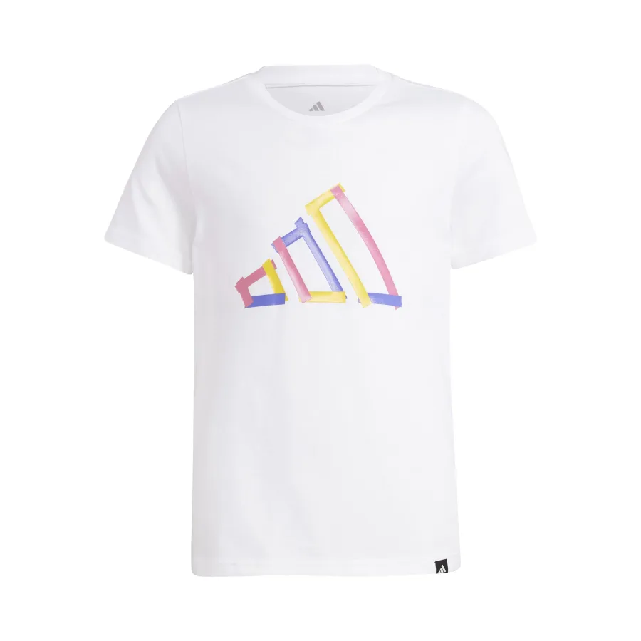 adidas Graphic T-Shirt Kinder-Weiß,Mehrfarbig