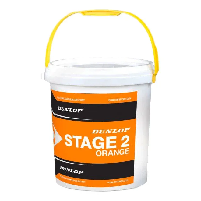 Dunlop Dunlop Mini Tennis Stage 2 Orange 60er Eimer