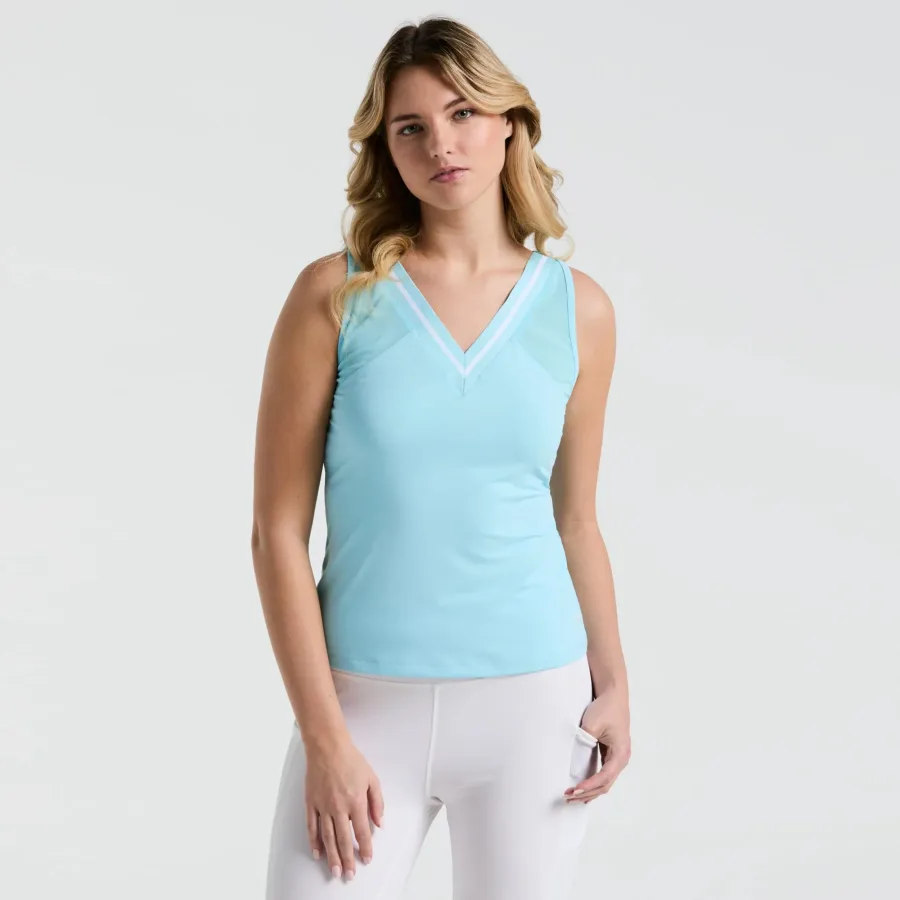Original Penguin Colorblock Tank-Top Damen-Hellblau