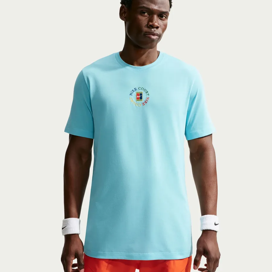 Nike Court T-Shirt Herren - türkis