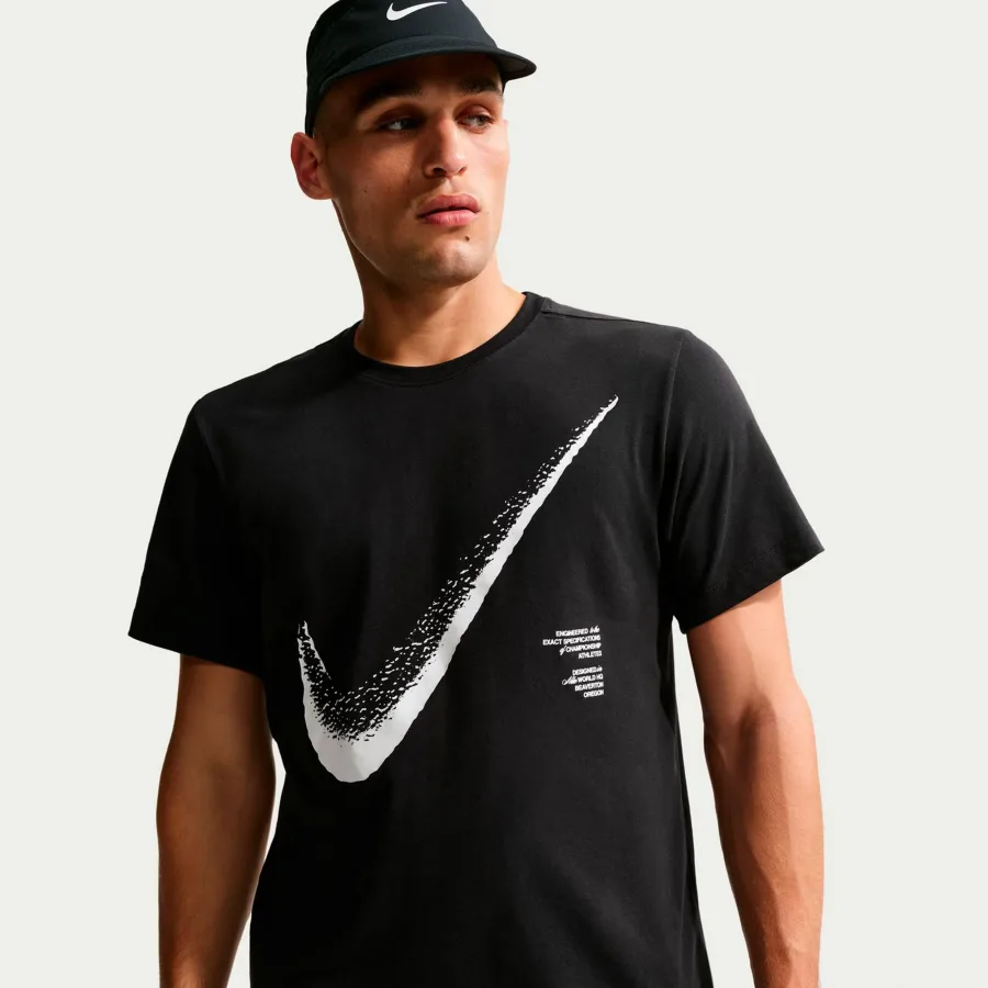 Nike Dri-Fit STD T-Shirt Herren - schwarz, weiß