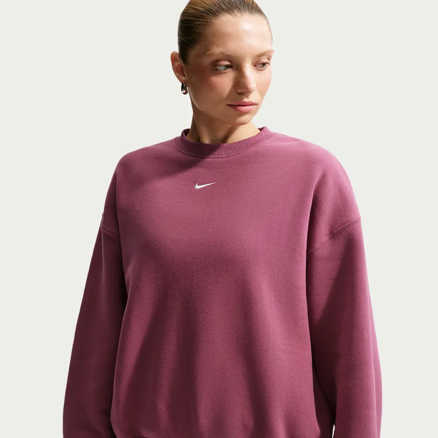 Nike Studio Fleece Sweatshirt Damen - mauve