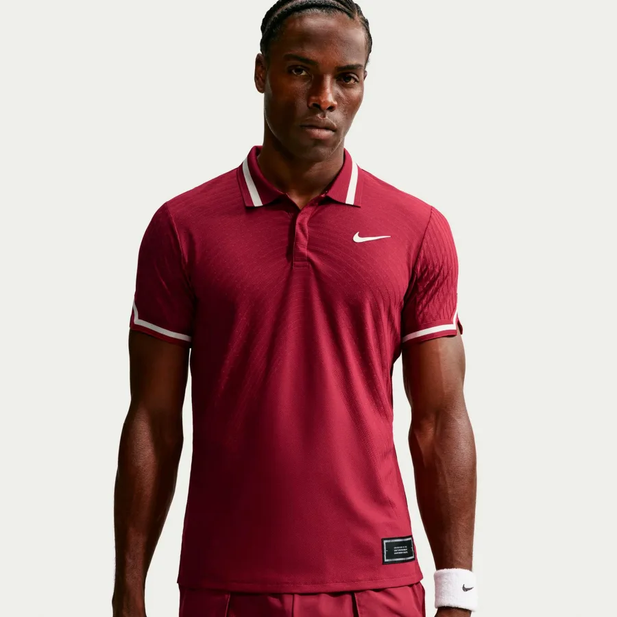 Nike Jannik Sinner Court Slam Polo Herren - weinrot, creme