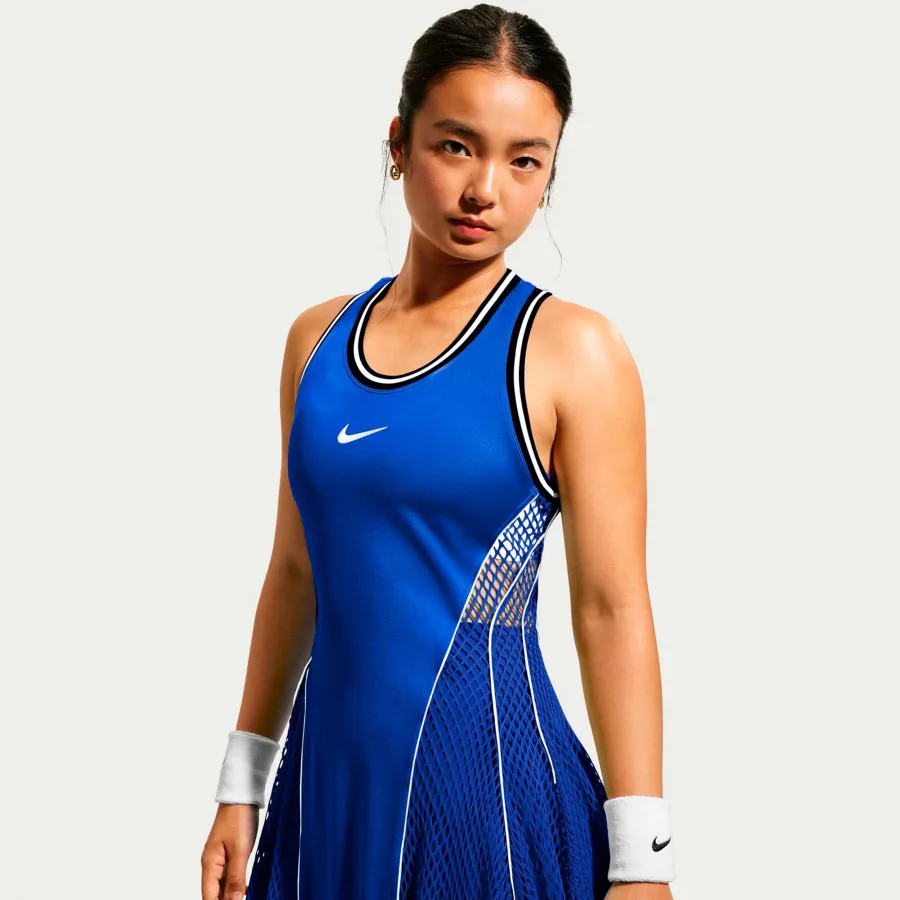 Nike Court Slam Kleid Damen - dunkelblau