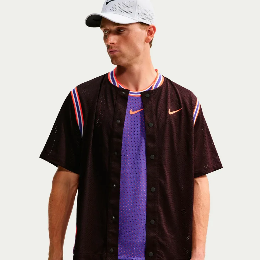 Nike Carlos Alcaraz Court Slam Polo Herren - dunkelrot, rot