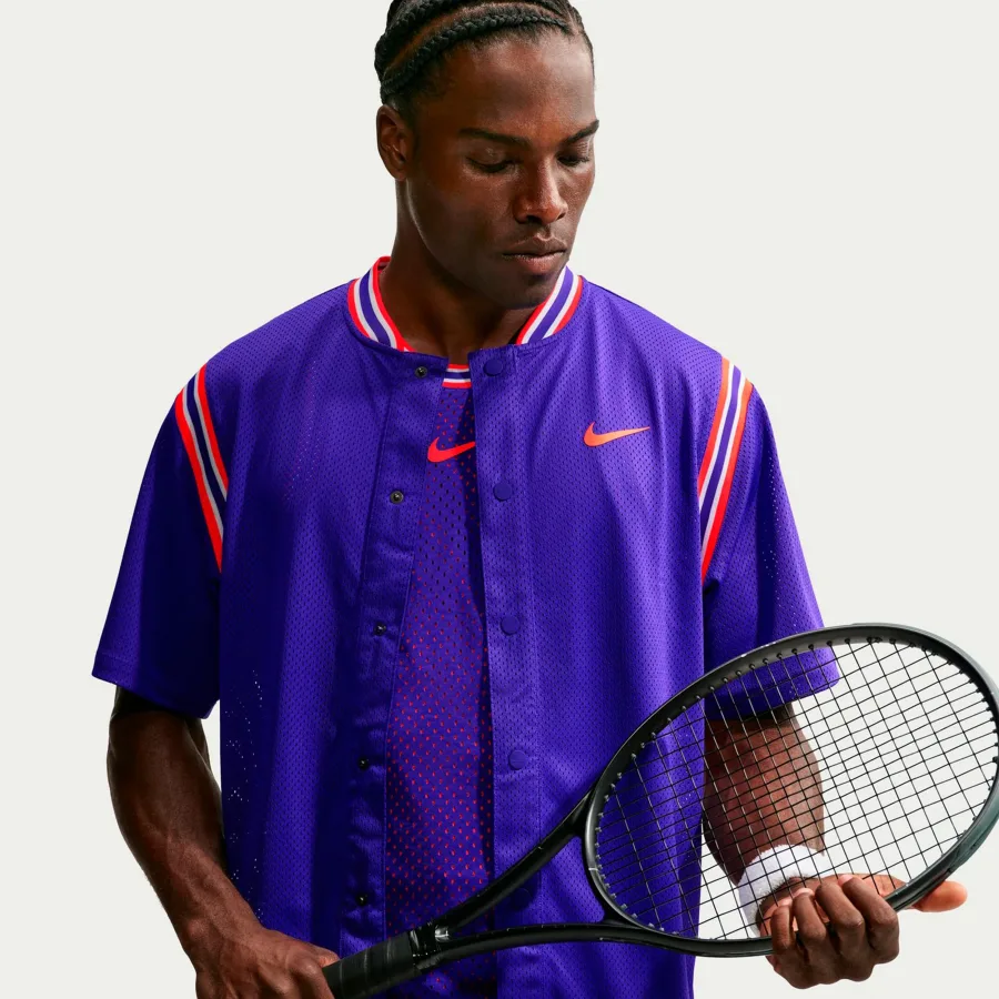 Nike Carlos Alcaraz Court Slam Polo Herren - lila, orange