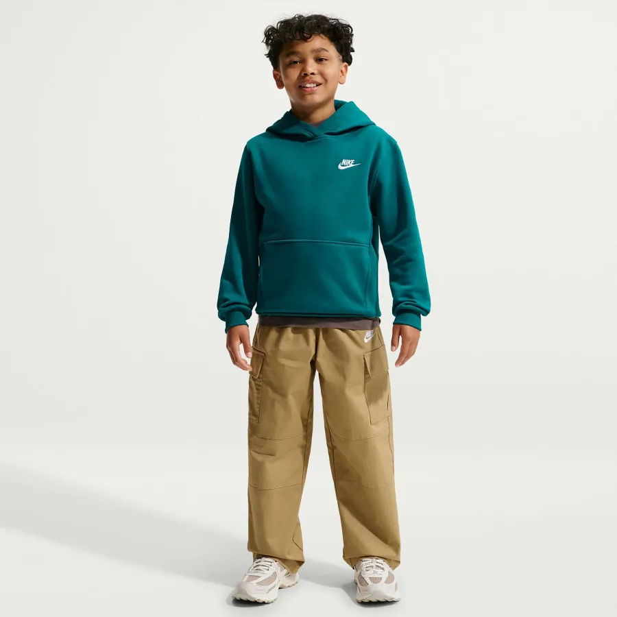Nike Club Fleece Hoody Kinder - petrol