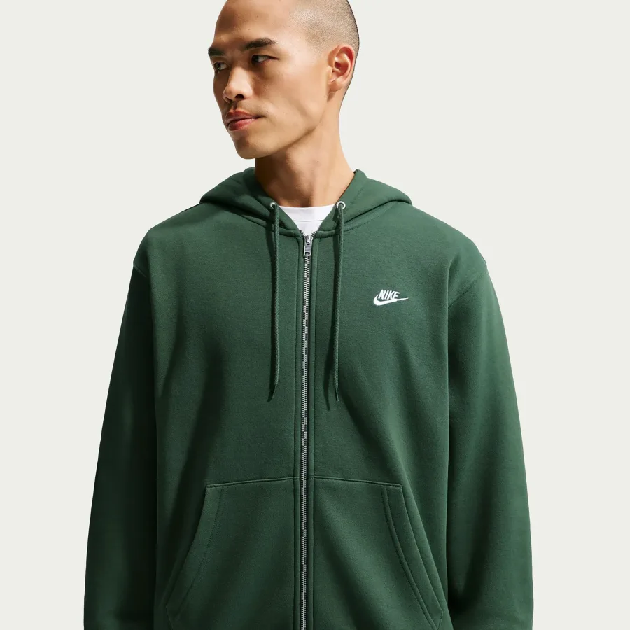 Nike Club Bb Full-Zip Sweatjacke Herren - dunkelgrün