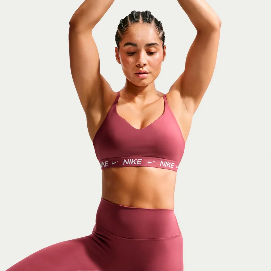 Nike Dri-Fit Indy Light Support Sport-BH Damen - mauve