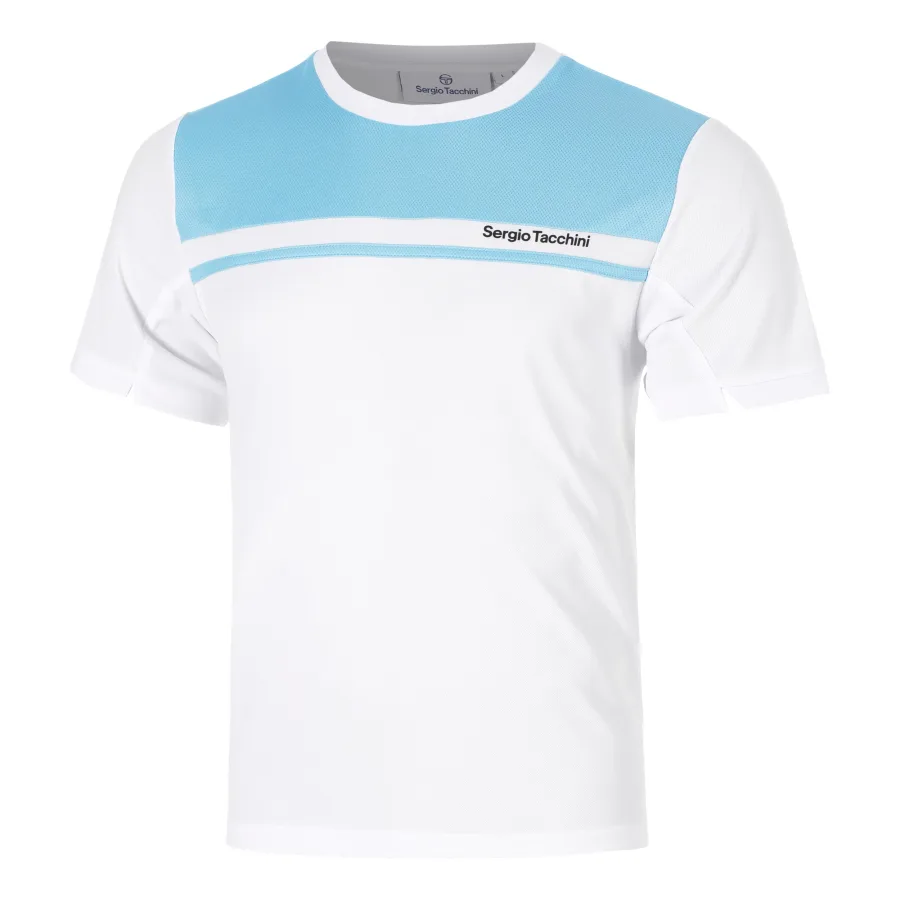 Sergio Tacchini Riflesso PL T-Shirt Herren - weiß, hellblau