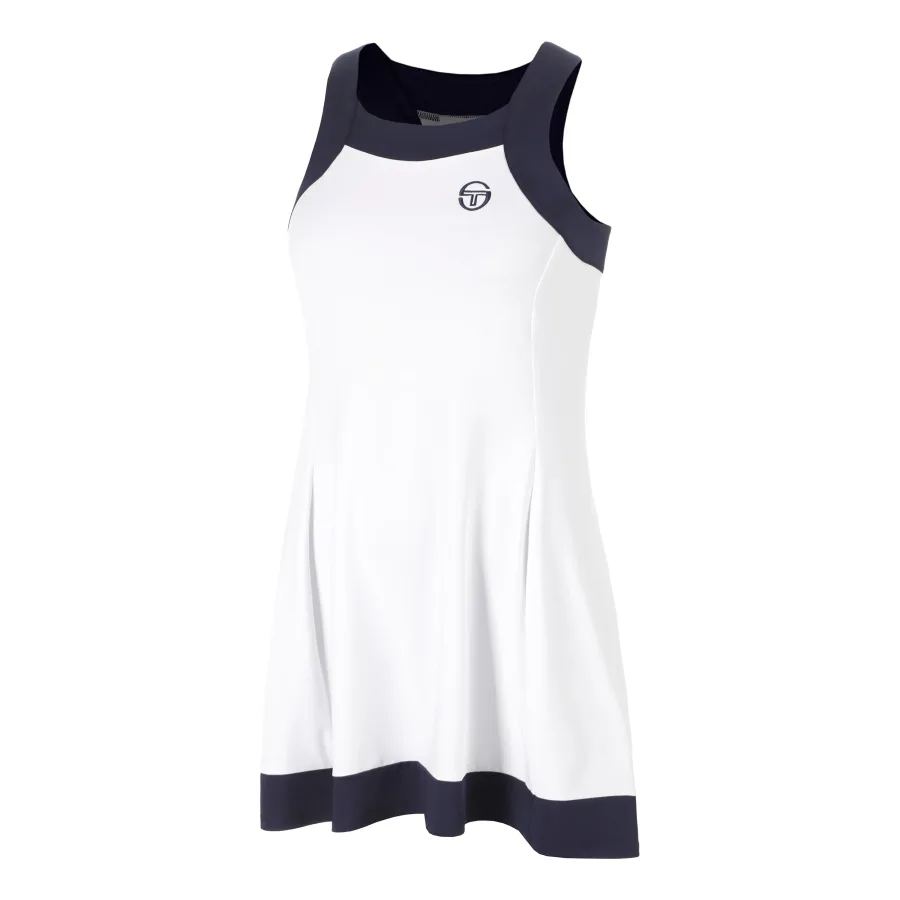 Sergio Tacchini TCP Kleid Damen - weiß, dunkelblau